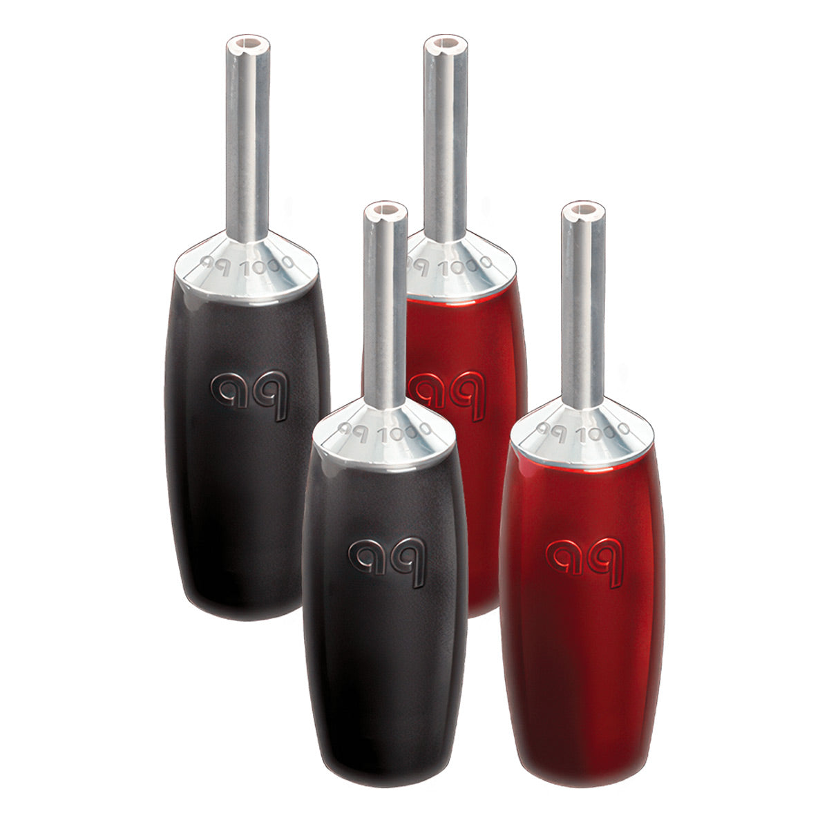AudioQuest 1000 Series Banana Plugs - Set of 4 (Silver)