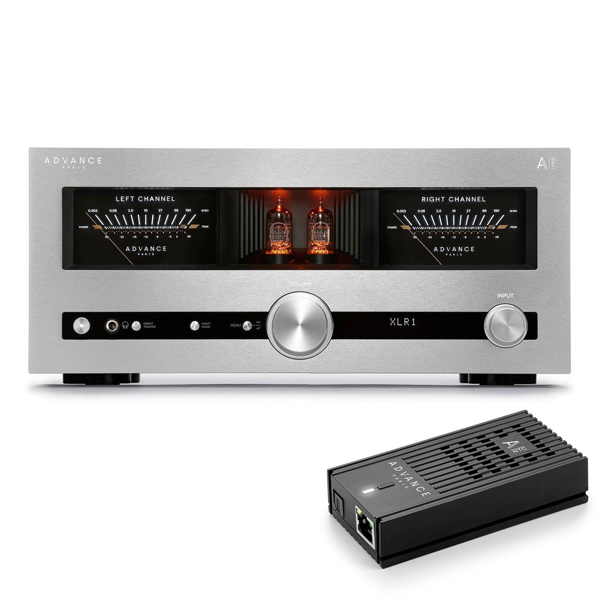 Advance Paris A-I190 Nova Integrated Amplifier Bundle with A-NTC Network Transport (Silver)