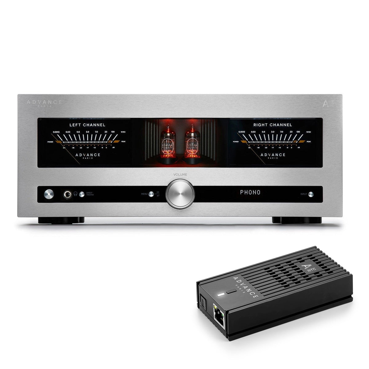 Advance Paris A-i130 Nova Integrated Amplifier Bundle with A-NTC Network Transport (Grey)