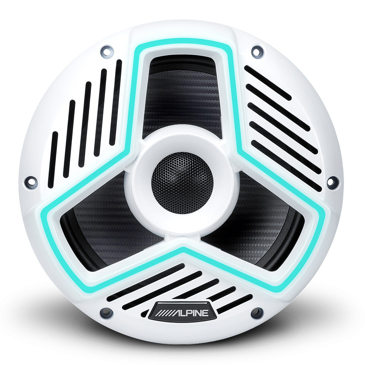 Alpine MRN-S88-LW Marine 8.8" Coaxial Speakers with RGB Lighting - Pair (White)