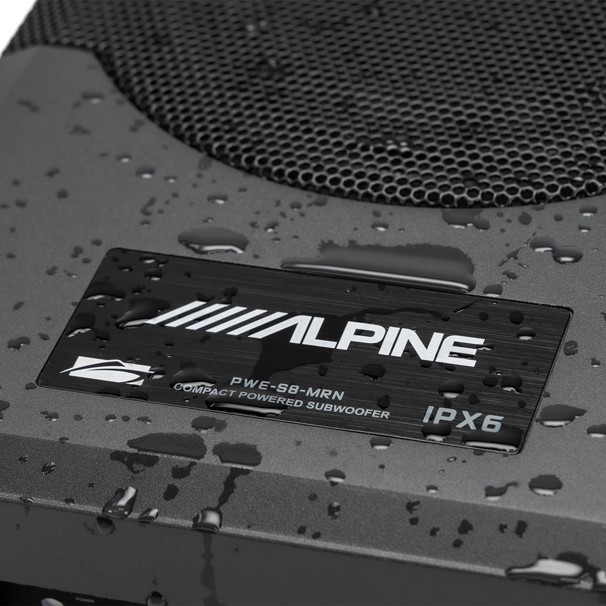 Alpine PWE-S8-MRN 8" Powered Marine Subwoofer Enclosure