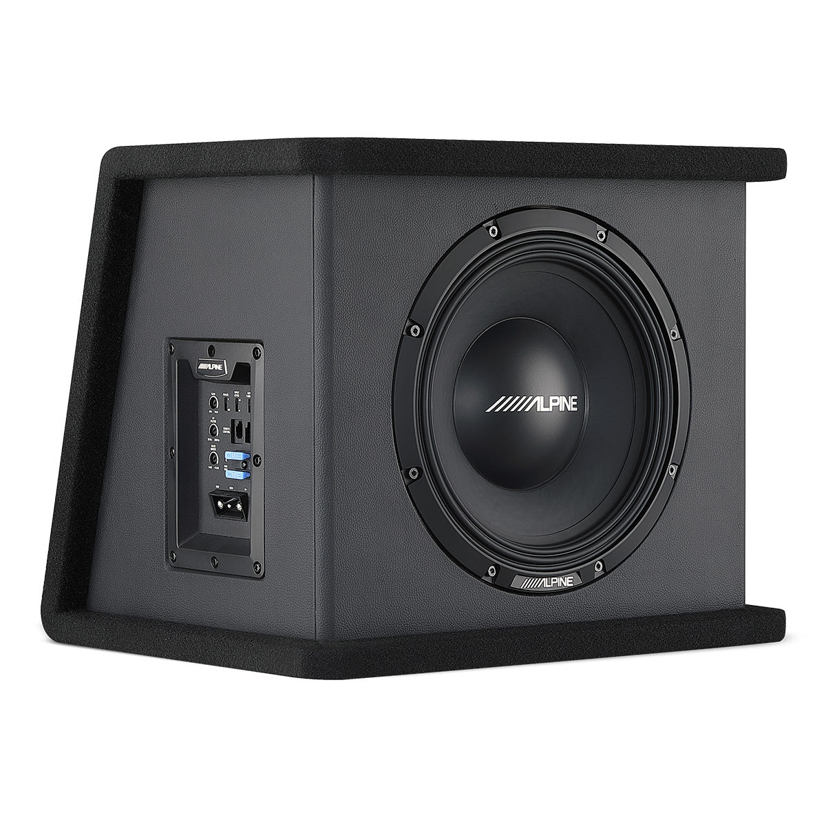 Alpine PWE-SB10 10" Powered Subwoofer Wedge Enclosure