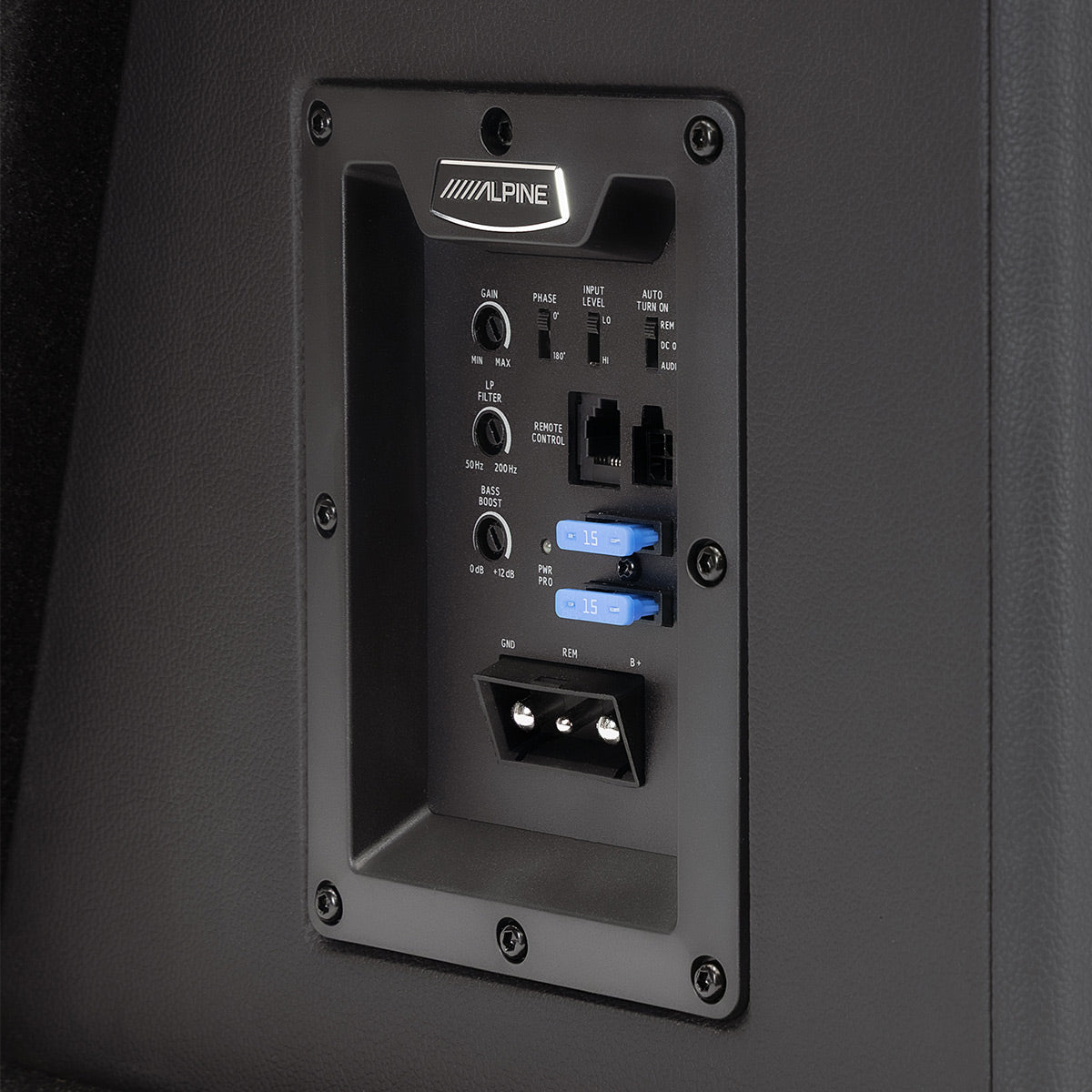 Alpine PWE-SB10 10" Powered Subwoofer Wedge Enclosure