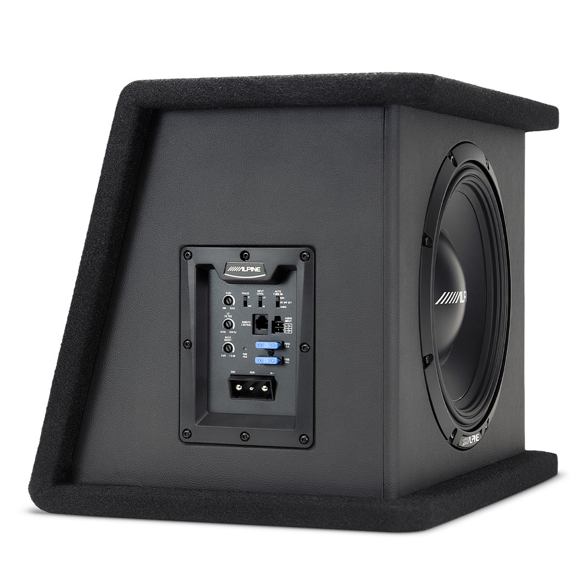 Alpine PWE-SB10 10" Powered Subwoofer Wedge Enclosure