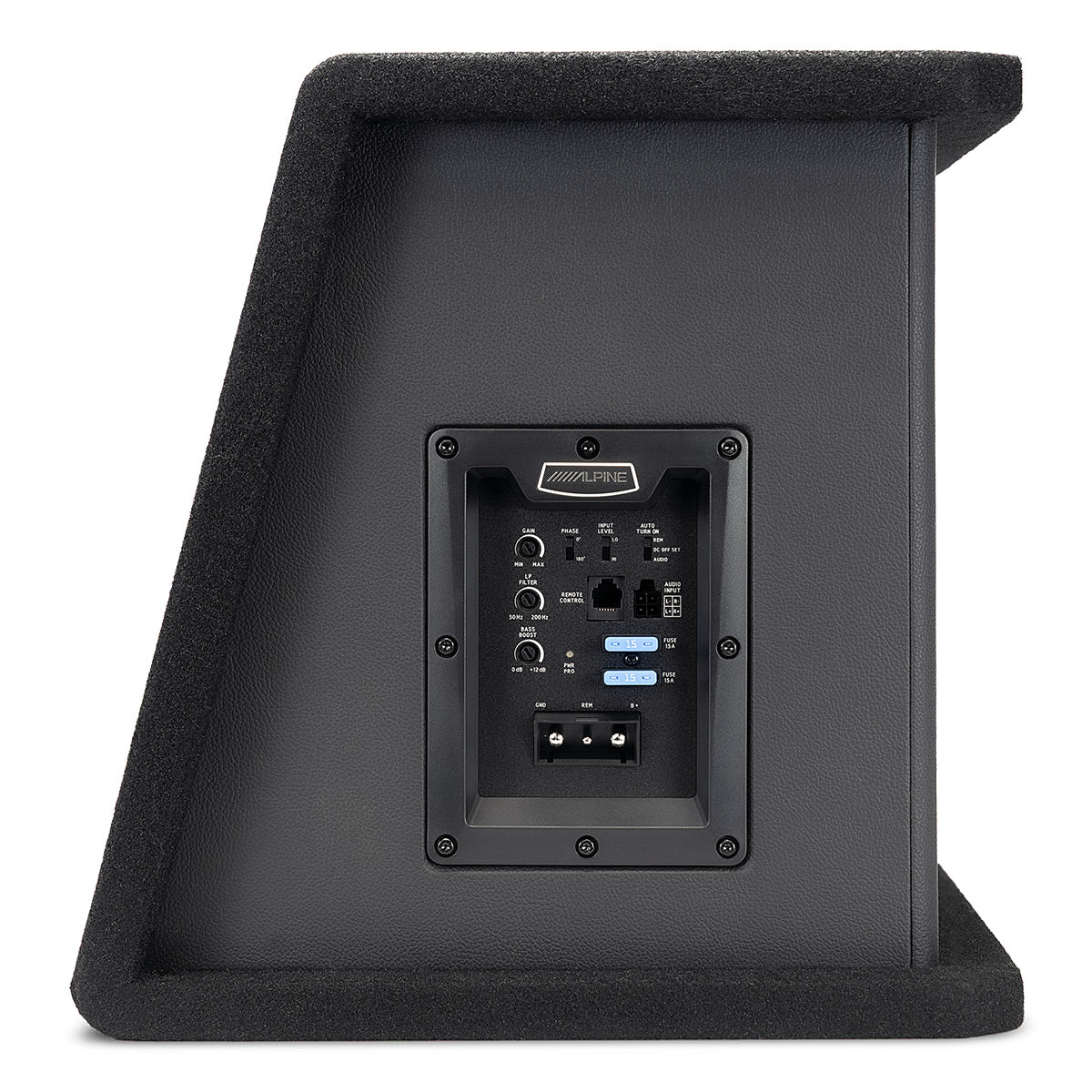 Alpine PWE-SB10 10" Powered Subwoofer Wedge Enclosure