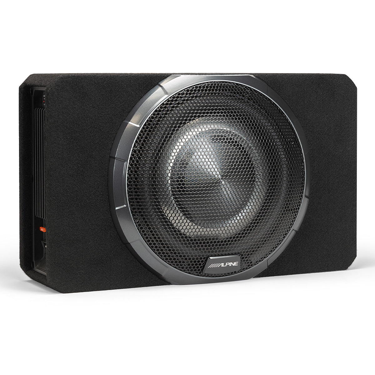 Alpine PWV-SB10 10" Powered Shallow Subwoofer with DSP