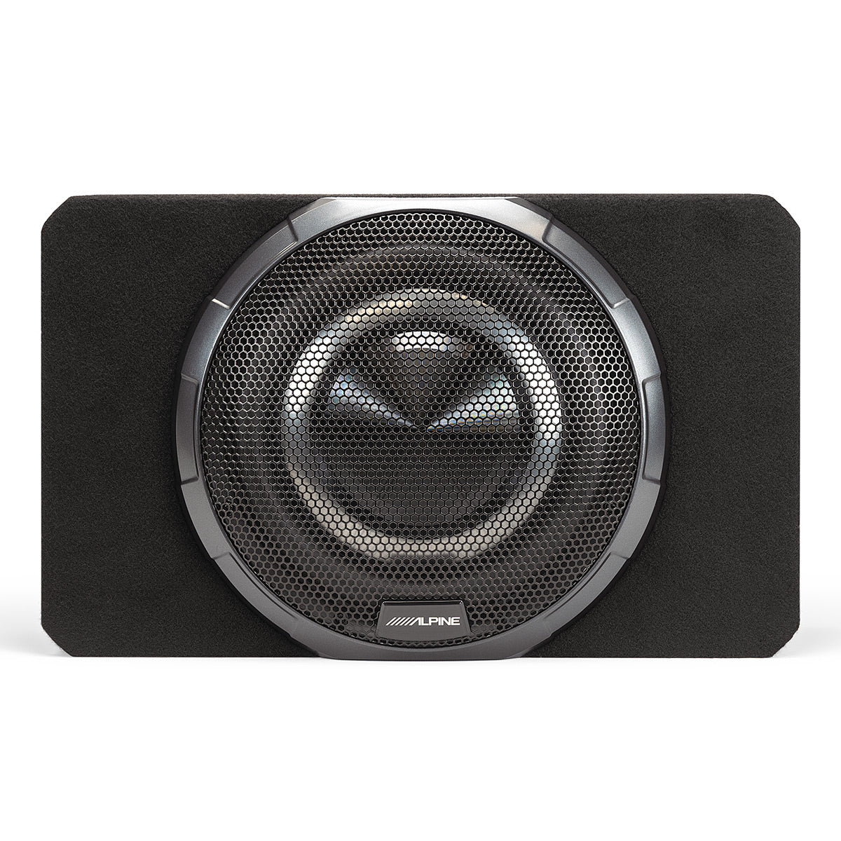 Alpine PWV-SB10 10" Powered Shallow Subwoofer with DSP