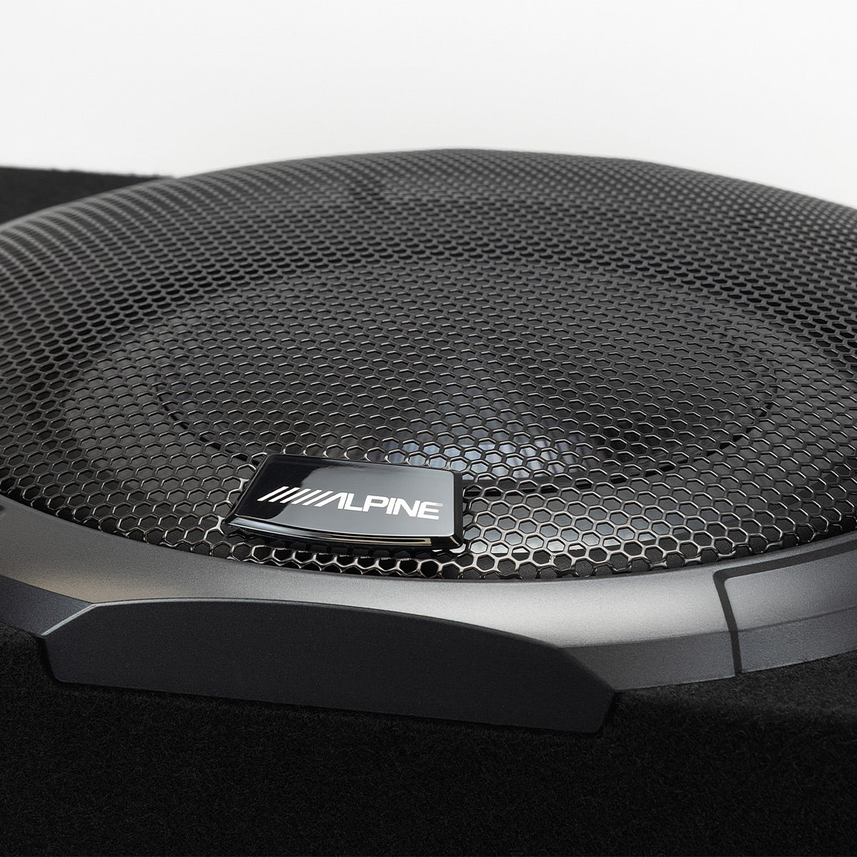 Alpine PWV-SB10 10" Powered Shallow Subwoofer with DSP