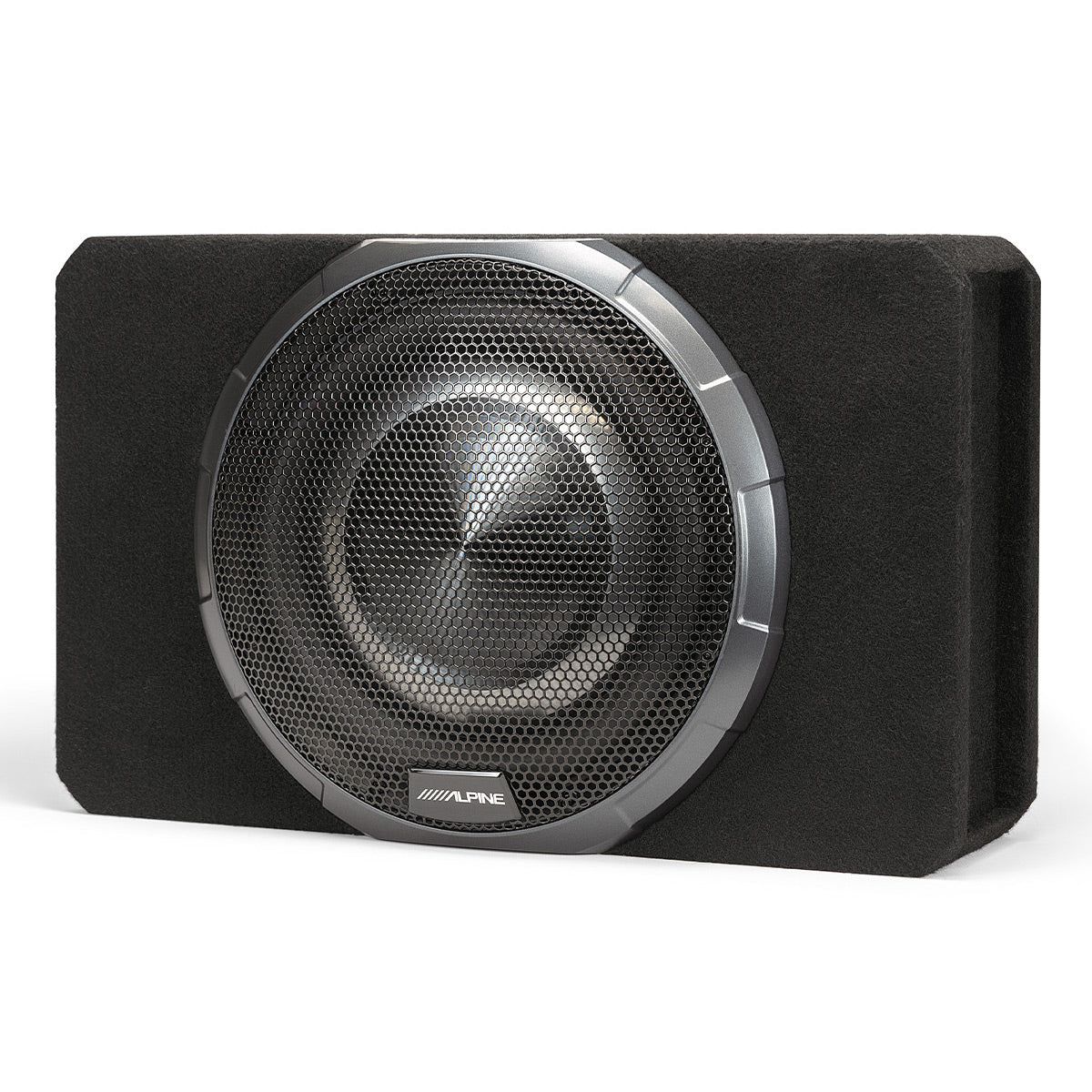 Alpine PWV-SB10 10" Powered Shallow Subwoofer with DSP