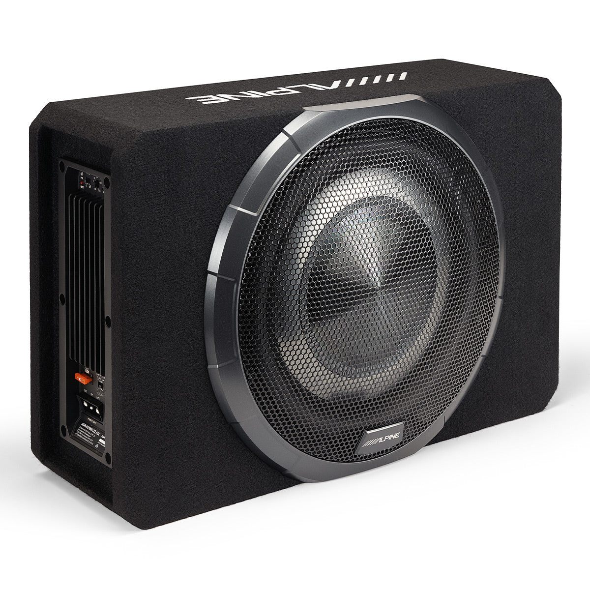 Alpine PWV-SB12 12" Powered Shallow Subwoofer with DSP