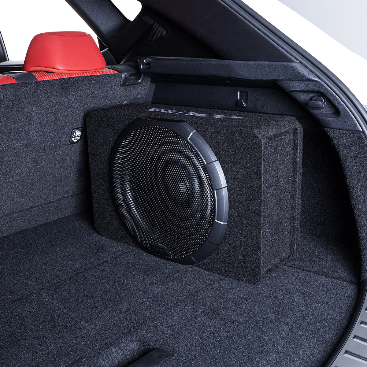 Alpine PWV-SB12 12" Powered Shallow Subwoofer with DSP