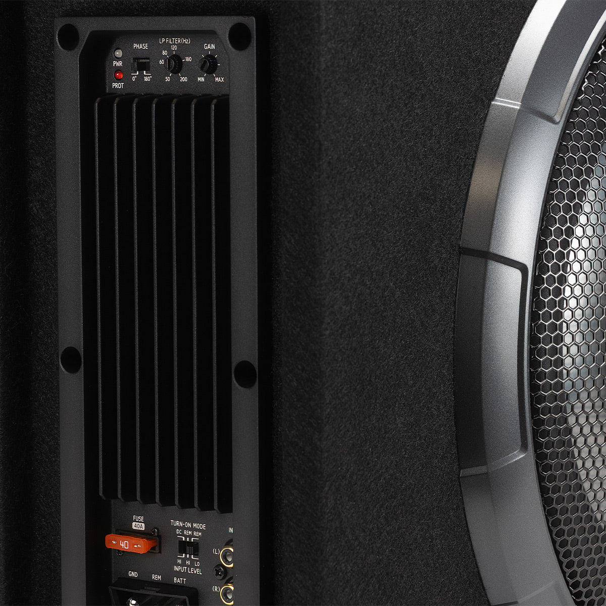 Alpine PWV-SB12 12" Powered Shallow Subwoofer with DSP