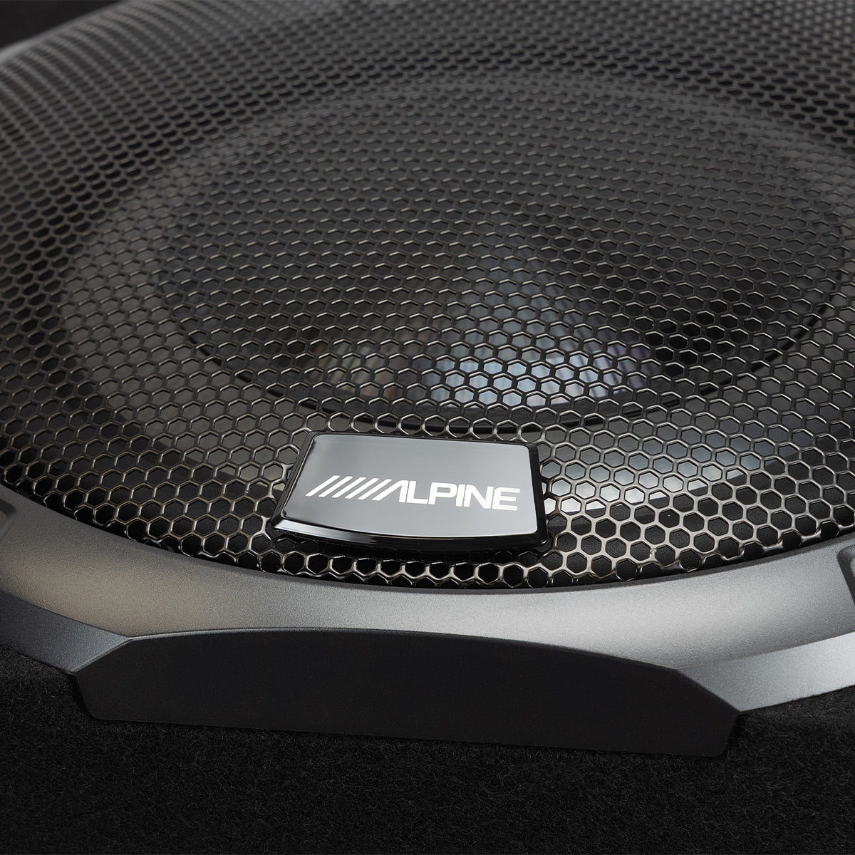 Alpine PWV-SB12 12" Powered Shallow Subwoofer with DSP