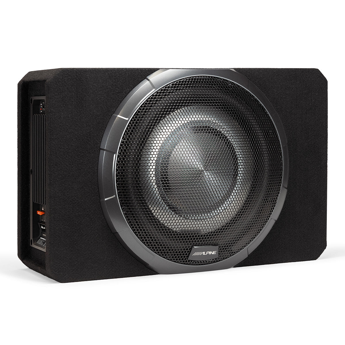Alpine PWV-SB12 12" Powered Shallow Subwoofer with DSP