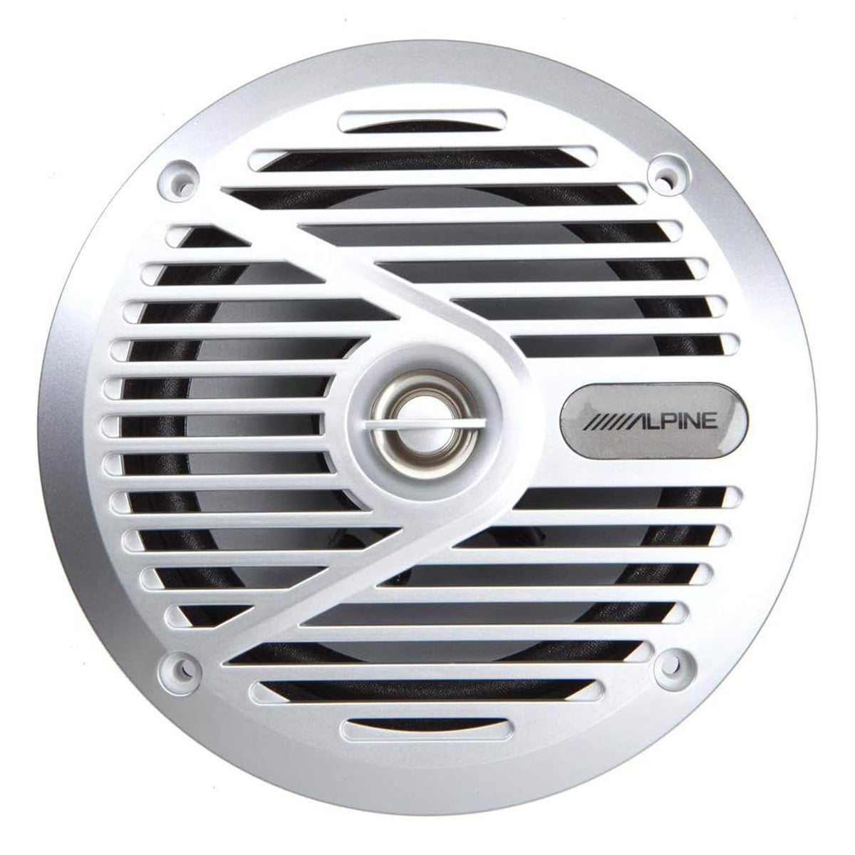 Alpine SPS-M601 6.5" 2-Way Coaxial Marine Speakers - Pair (Silver)