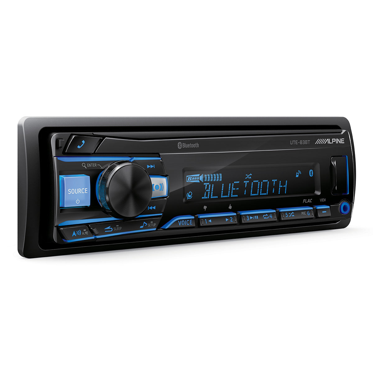Alpine UTE-83BT Single DIN Advanced Bluetooth Radio