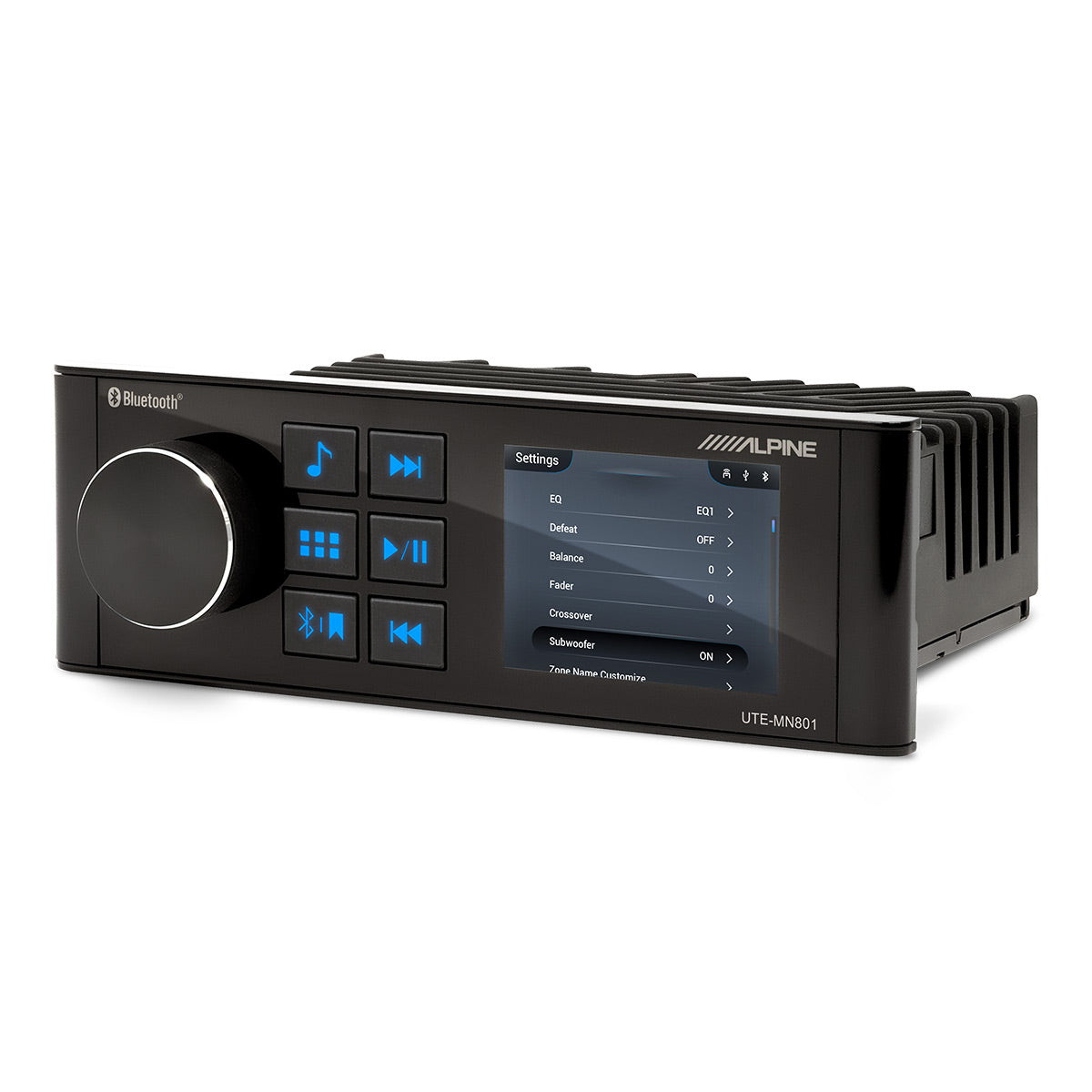 Alpine UTE-MN801 Marine Head Unit with NMEA 2000 Compatibility