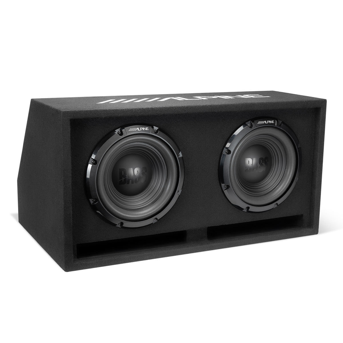 Alpine W-DB10V 10" Wedg-E Dual Vented Preloaded Wedge Subwoofer Enclosure