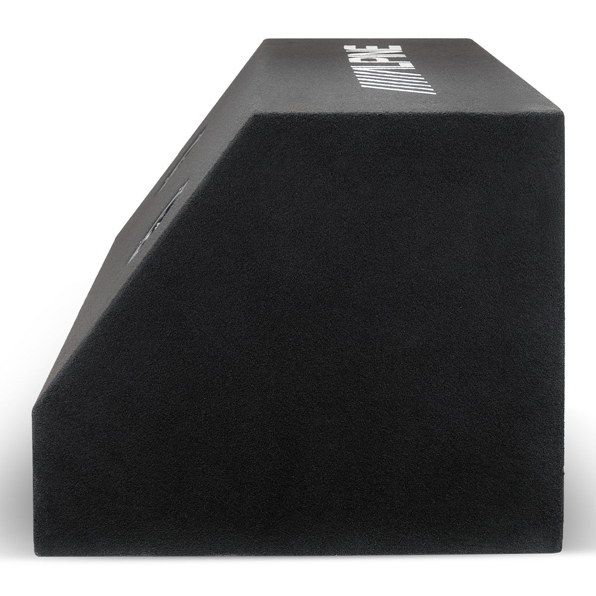 Alpine W-DB12V 12" Wedg-E Dual Vented Preloaded Wedge Subwoofer Enclosure