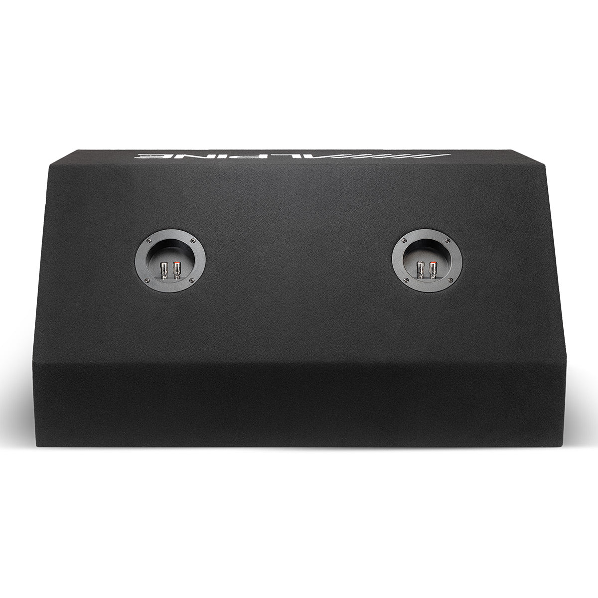 Alpine W-DB12V 12" Wedg-E Dual Vented Preloaded Wedge Subwoofer Enclosure