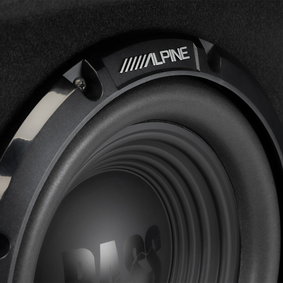 Alpine W-SB10V 10" Wedg-E Single Preloaded Wedge Subwoofer Enclosure