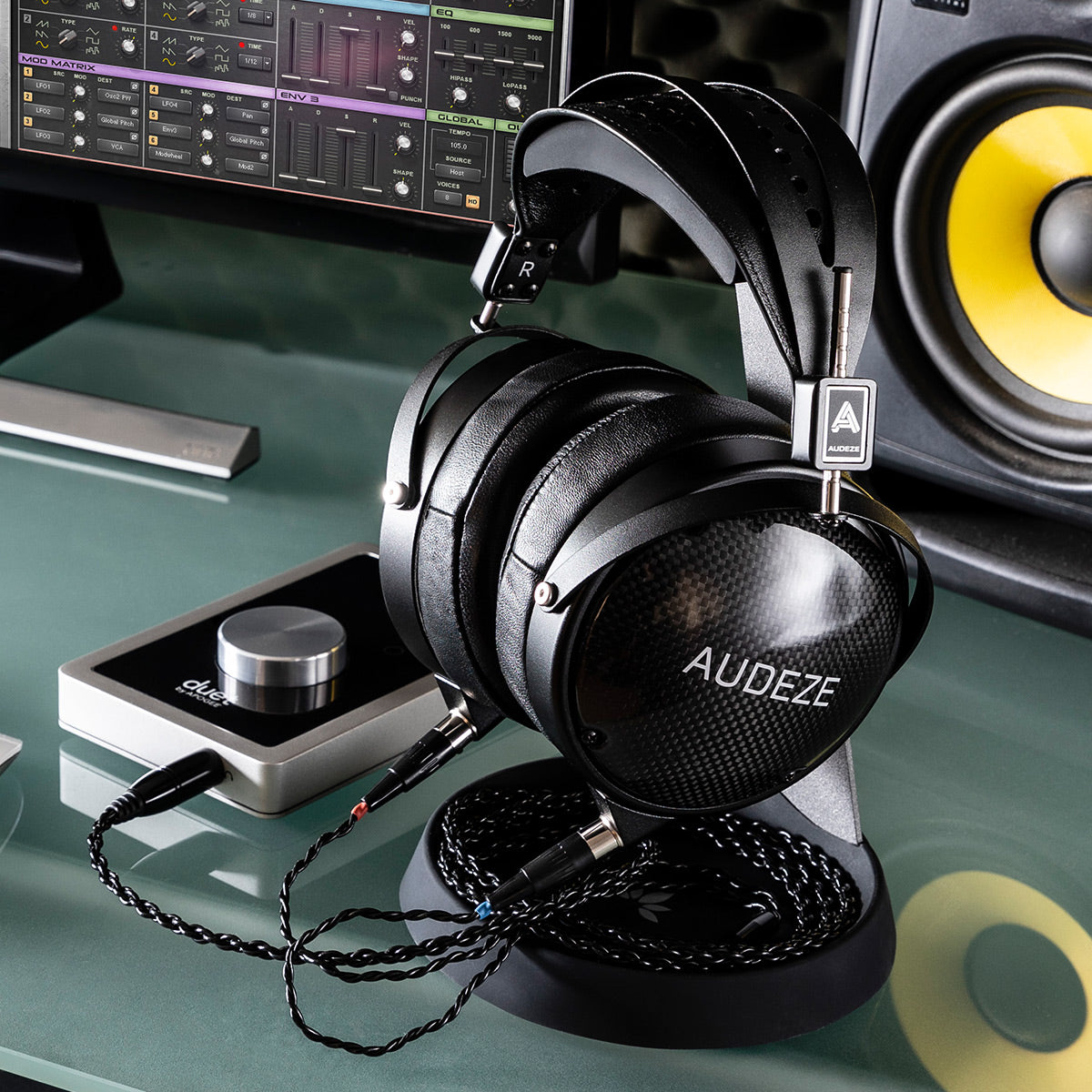 Audeze LCD-XC Closed-Back Over Ear Headphones (Carbon, Leather-Free)