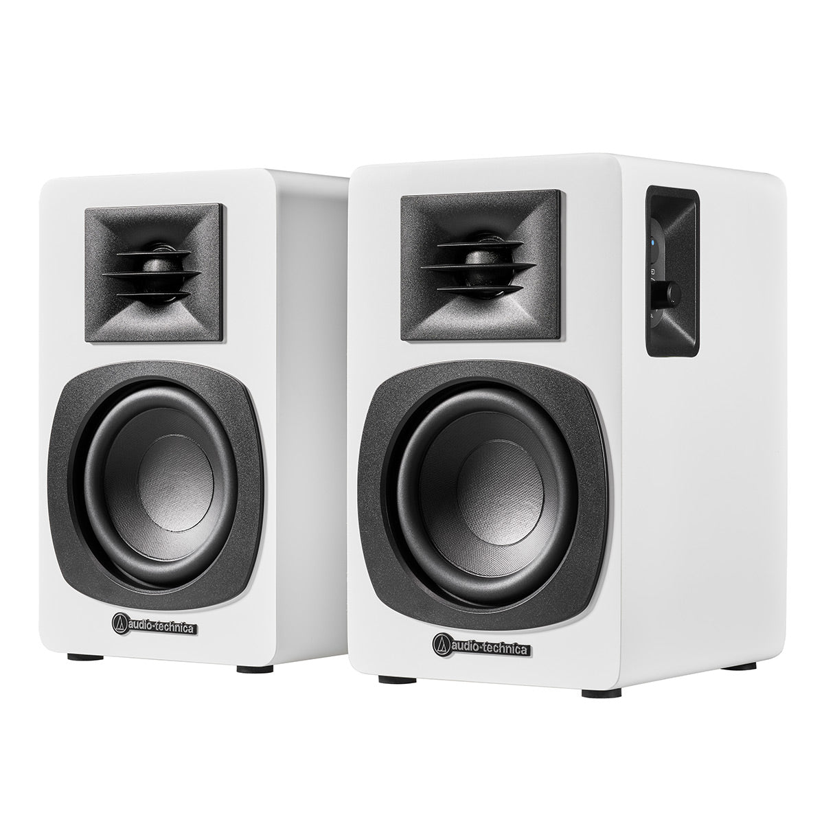 Audio-Technica AT-SP3X Powered Bookshelf Speakers - Pair (White)