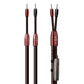 AudioQuest Brave Heart Silver Male Banana to Male Banana Full-Range ZERO-Tech Speaker Cable - Pair (10 ft.)