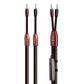 AudioQuest Brave Heart Silver Male Banana to Male Banana Full-Range ZERO-Tech Speaker Cable - Pair (12 ft.)