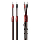 AudioQuest Brave Heart Silver Male Banana to Male Banana Full-Range ZERO-Tech Speaker Cable - Pair (12 ft.)