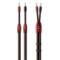 AudioQuest Brave Heart Silver Male Banana to Male Banana Full-Range ZERO-Tech Speaker Cable - Each (15 ft.)