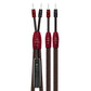 AudioQuest Brave Heart Silver Male Banana to Male Banana Full-Range ZERO-Tech Speaker Cable - Pair (8 ft.)