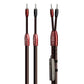 AudioQuest Brave Heart Silver Male Banana to Male Banana Full-Range ZERO-Tech Speaker Cable - Pair (8 ft.)
