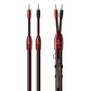 AudioQuest Brave Heart Silver Male Banana to Male Banana Full-Range ZERO-Tech Speaker Cable - Pair (8 ft.)