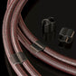 AudioQuest Brave Heart Silver Male Banana to Male Banana Full-Range ZERO-Tech Speaker Cable - Pair (8 ft.)