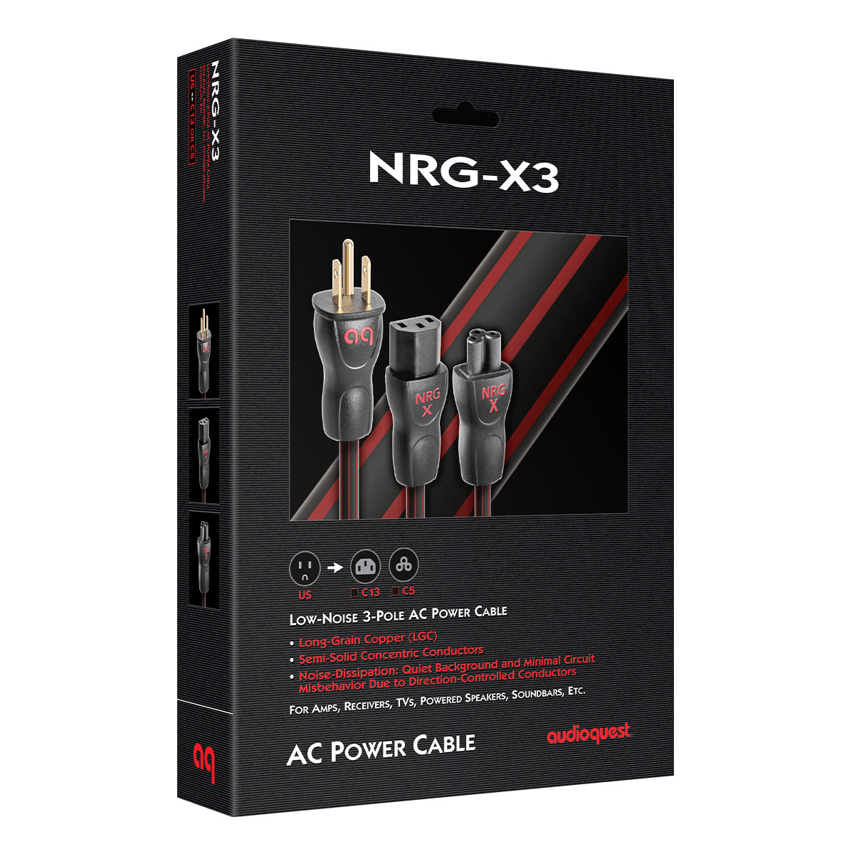 AudioQuest NRG-X3 Power Cable for Amplifiers and Power