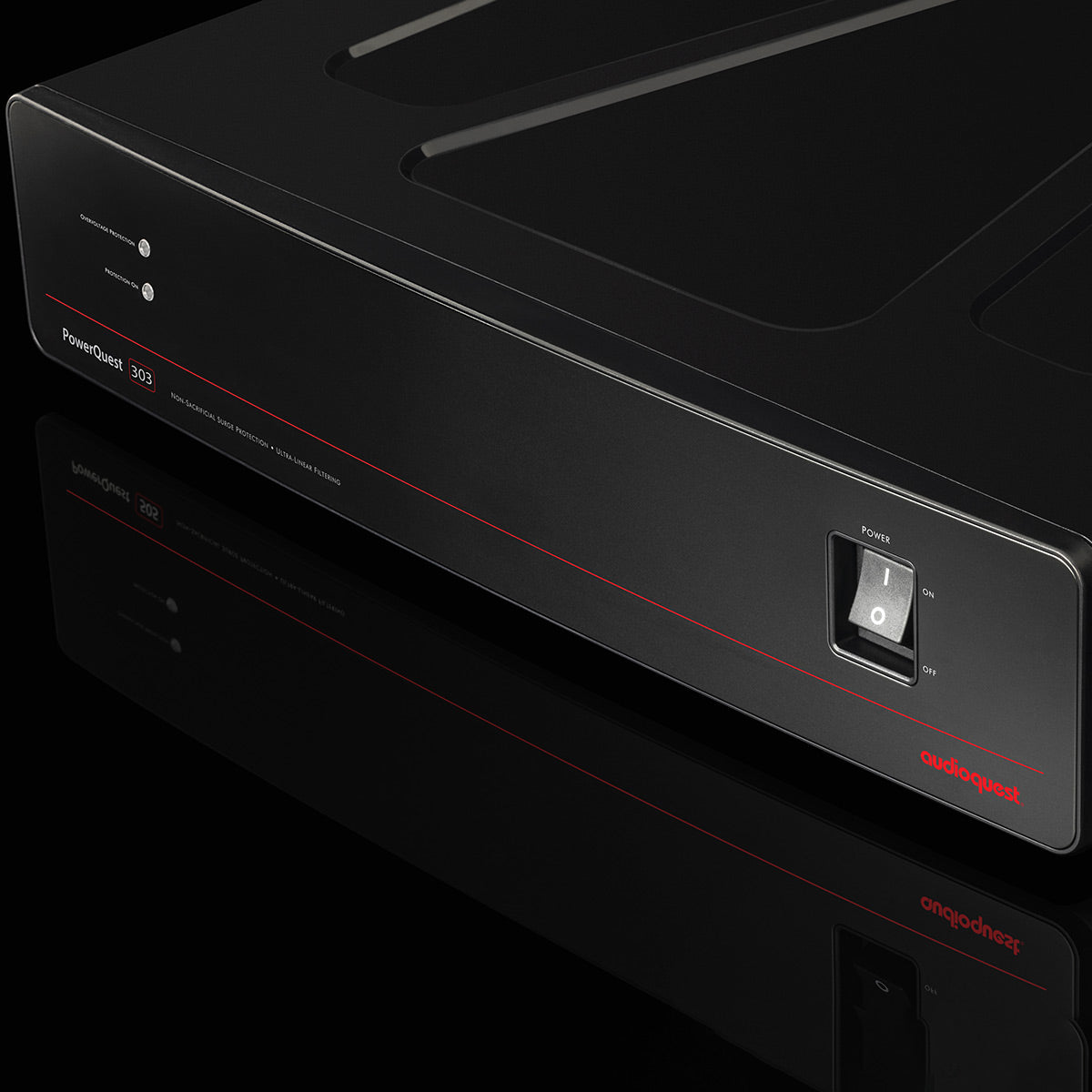 AudioQuest PowerQuest 303 12-Outlet Surge Protector and Power Conditioner with AudioQuest Monsoon 1.0m High-Current 15 AMP AC Power Cable