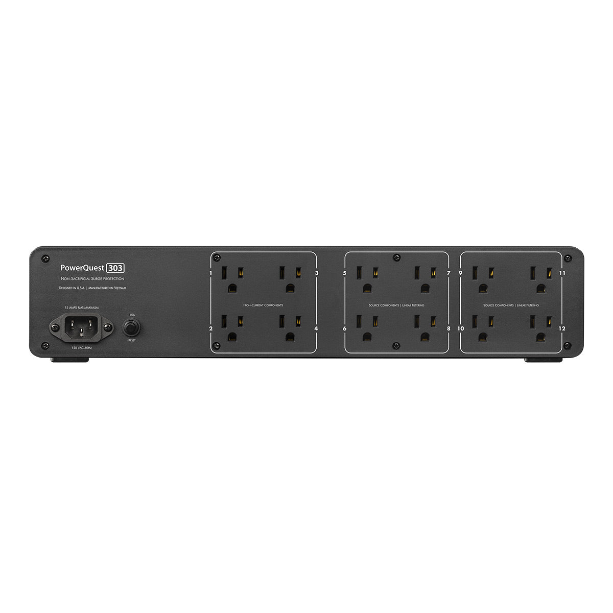 AudioQuest PowerQuest 303 Surge Protector and Power Conditioner with 12 Outlets