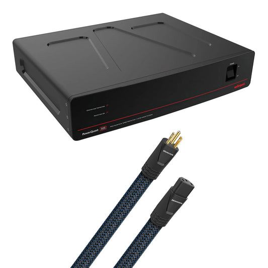 AudioQuest PowerQuest 505 12-Outlet Surge Protector and Power Conditioner with AudioQuest Monsoon 1.0m High-Current 15 AMP AC Power Cable