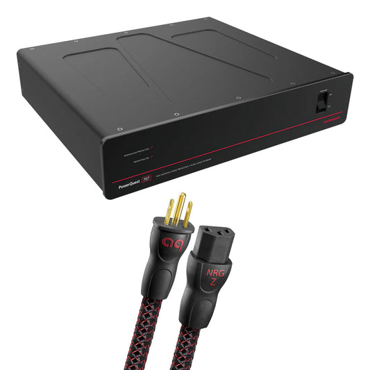 AudioQuest PowerQuest 707 12-Outlet Surge Protector and Power Conditioner with AudioQuest NRG-Z3 1.0m Low-Distortion 3-Pole AC Power Cable