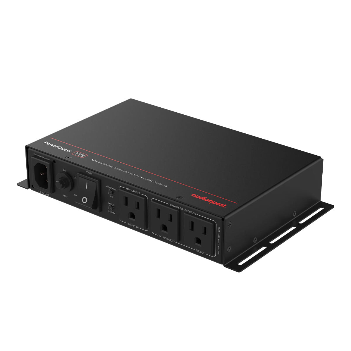 AudioQuest PowerQuest TV3 3-Outlet Non-Sacrificial Surge Protector