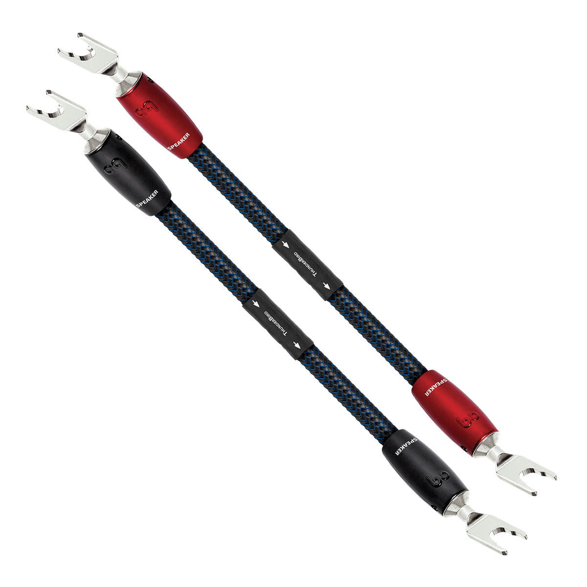 AudioQuest ThunderBird BiWire Spade to Spade Jumpers - Set of 4