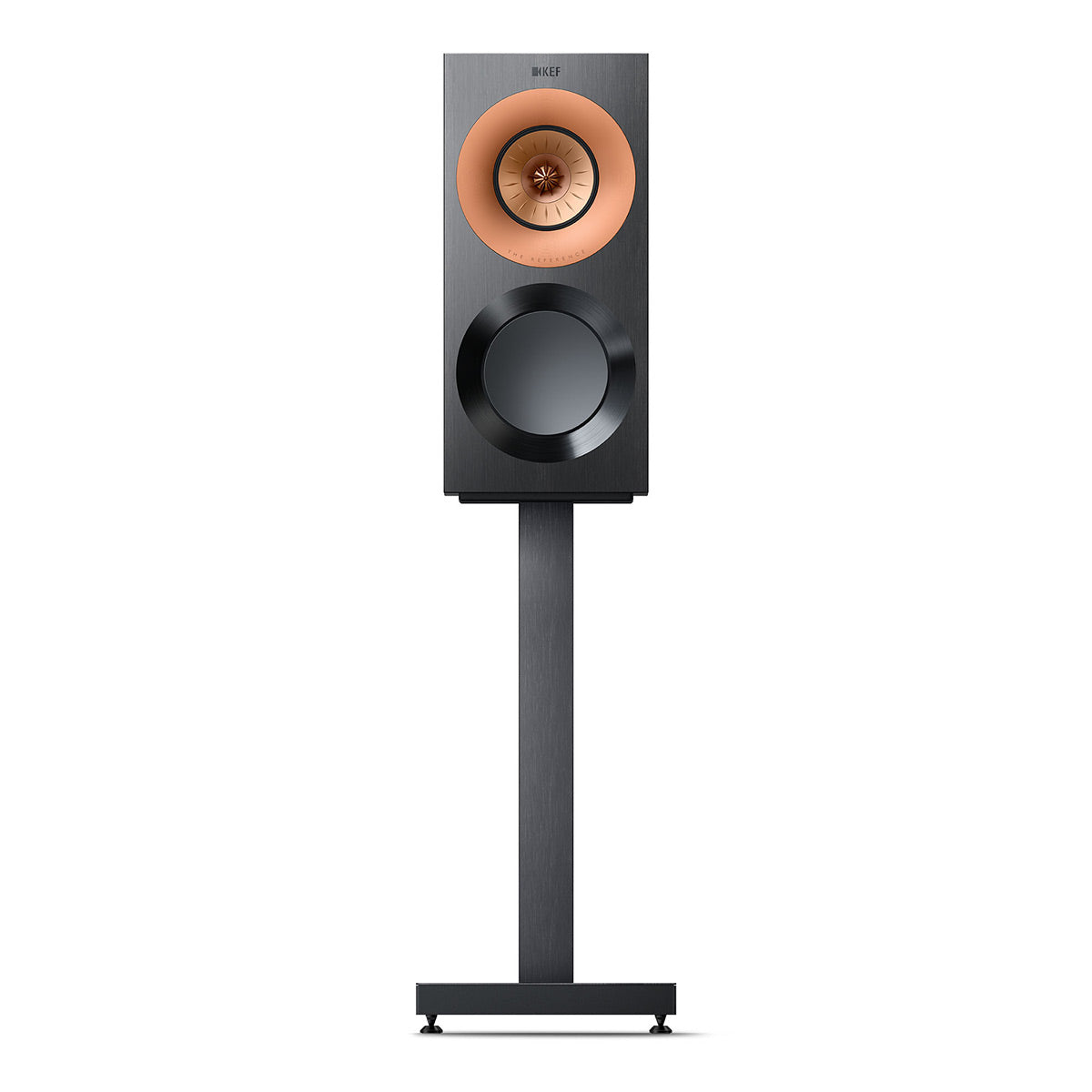 KEF Reference 1 Meta Bookshelf Speaker - Pair (High-Gloss Black/Copper)