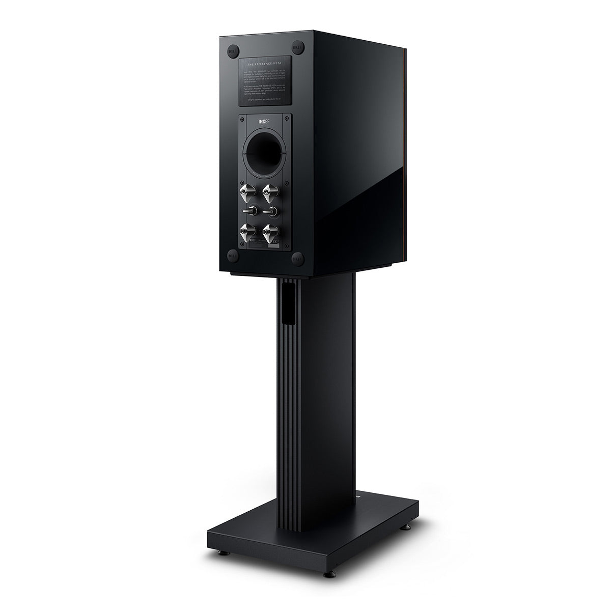 KEF Reference 1 Meta Bookshelf Speaker - Pair (High-Gloss Black/Copper)