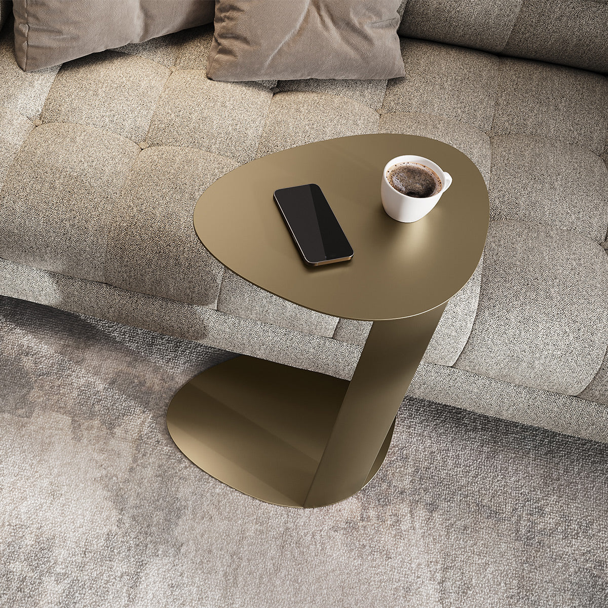 BDI Bink 1025 Mobile Media Table (Bronze)