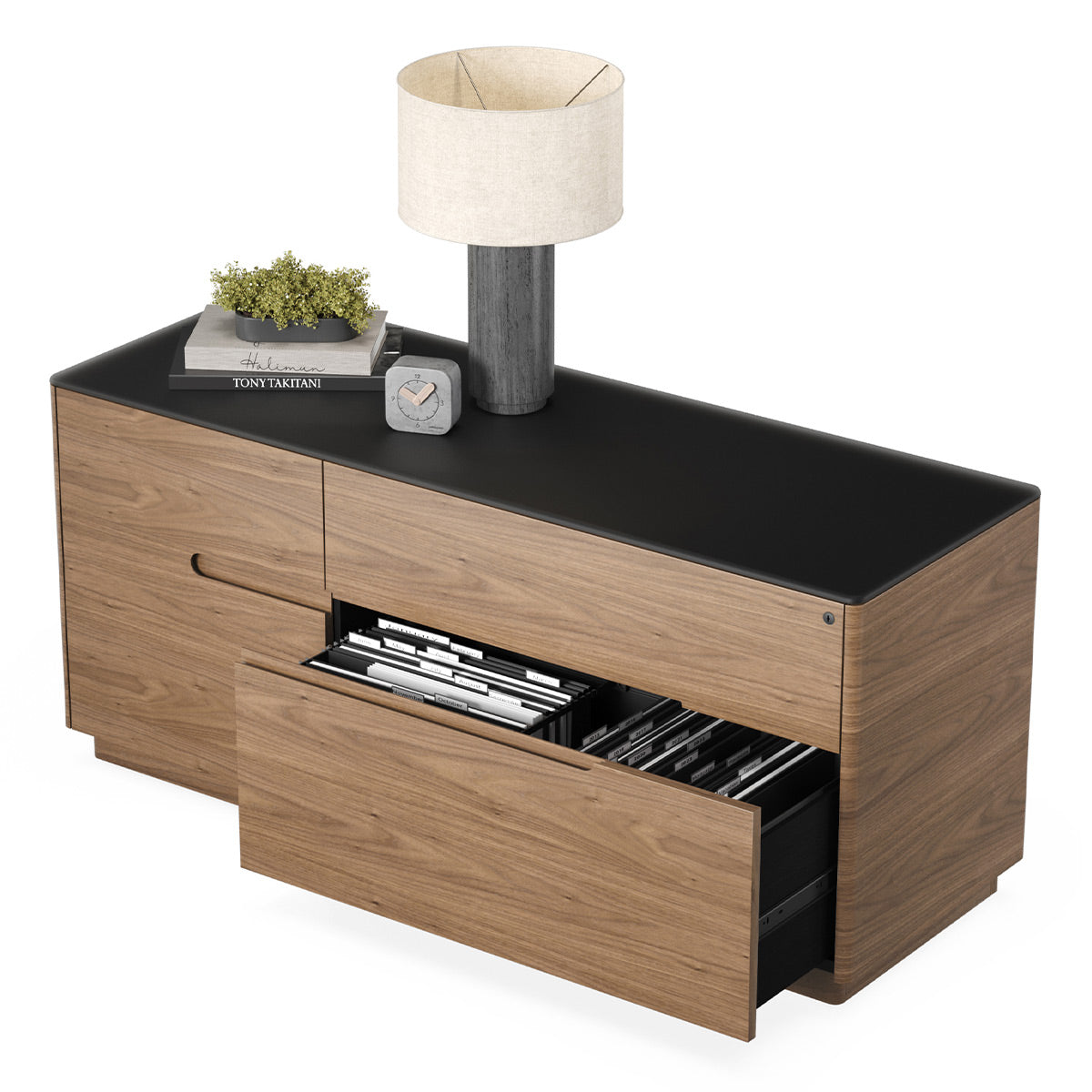 BDI Luma 6720 Multifunction Cabinet (Walnut/Black)