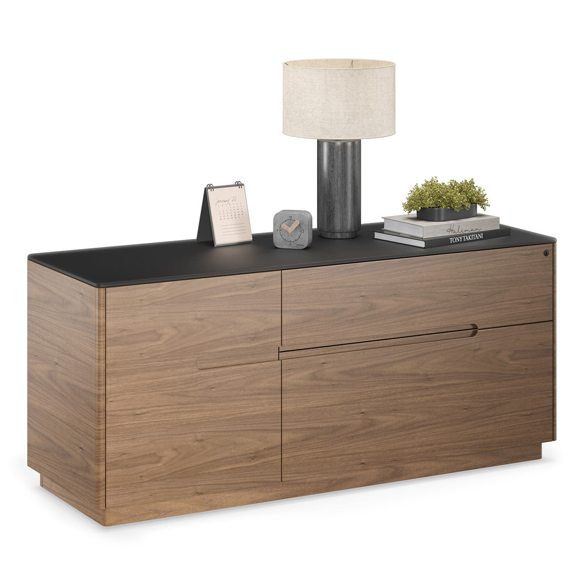 BDI Luma 6720 Multifunction Cabinet (Walnut/Black)