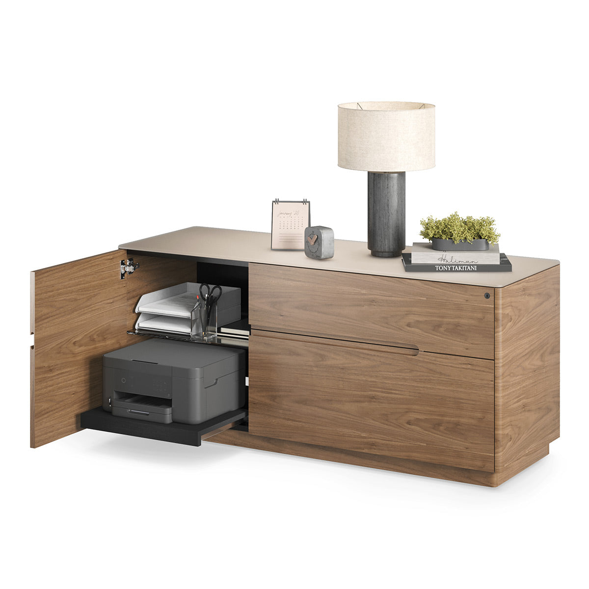 BDI Luma 6720 Multifunction Cabinet (Walnut/Dune)