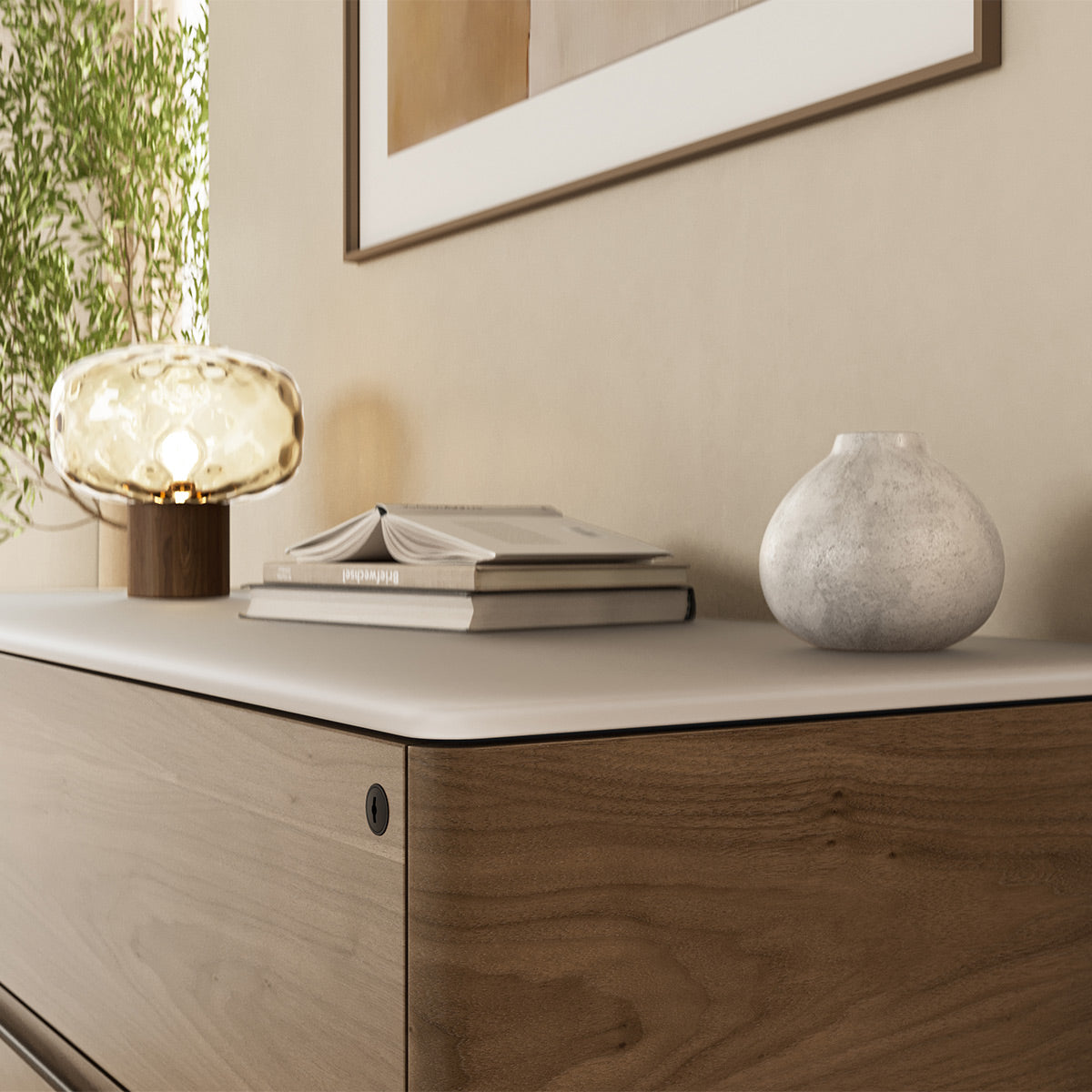 BDI Luma 6720 Multifunction Cabinet (Walnut/Dune)
