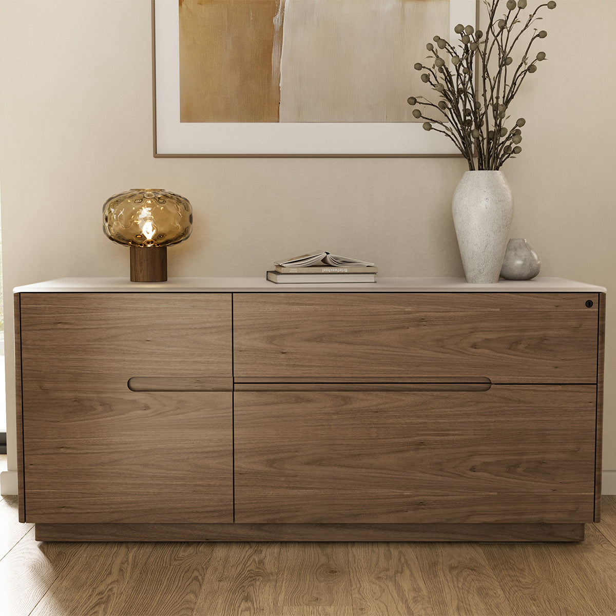 BDI Luma 6720 Multifunction Cabinet (Walnut/Dune)